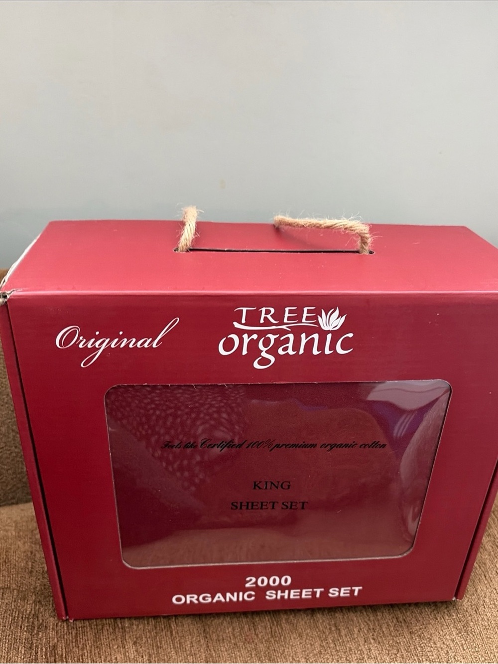 Pure Organic 100% Premium Cotton Sheet Set By In Burgundy Red